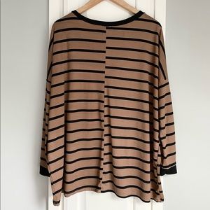 White Birch || Striped Tunic Top